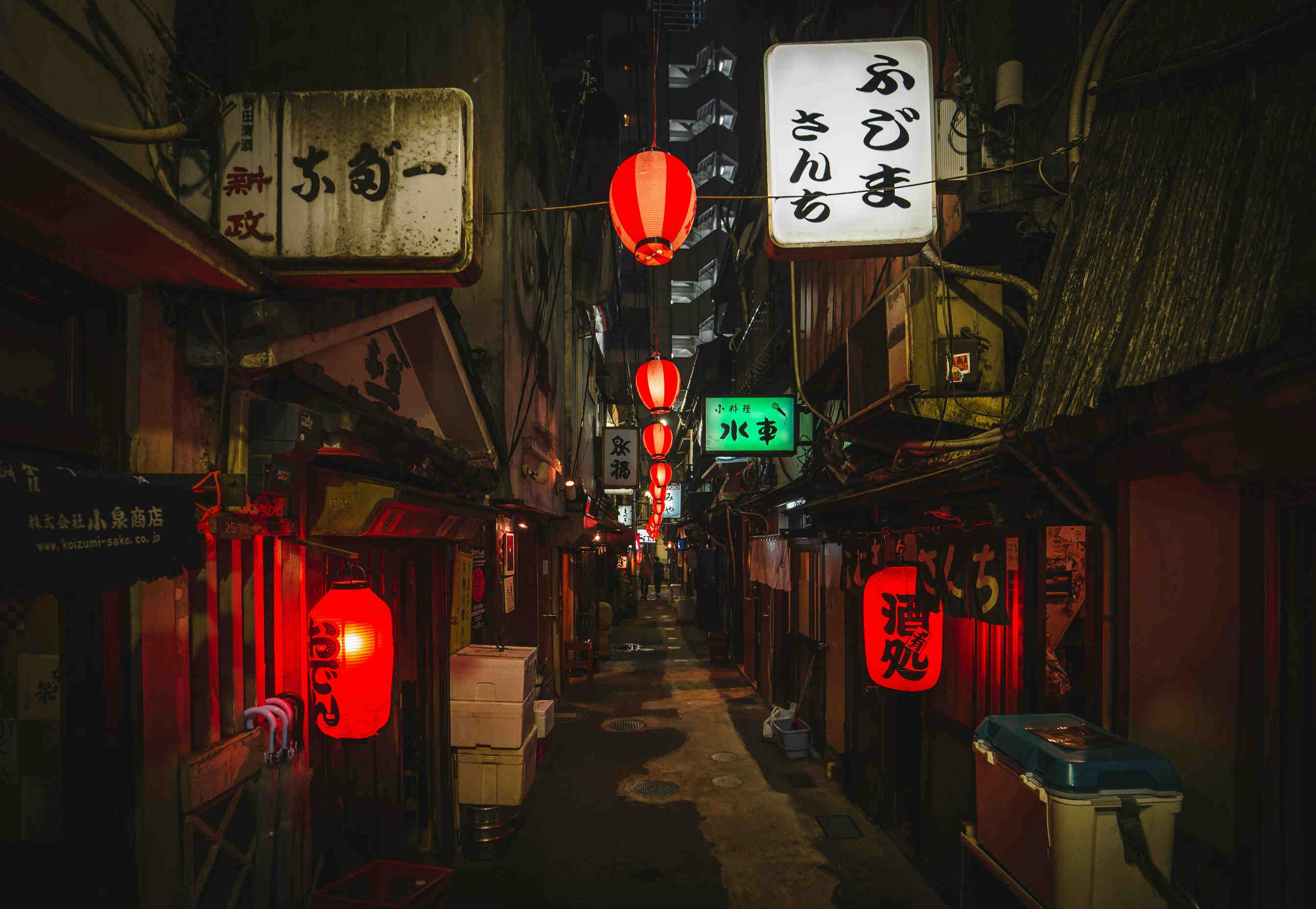 An alleyway in Tokyo