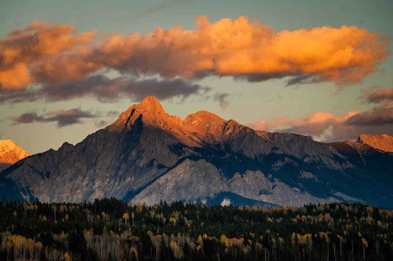 montagna tramonto