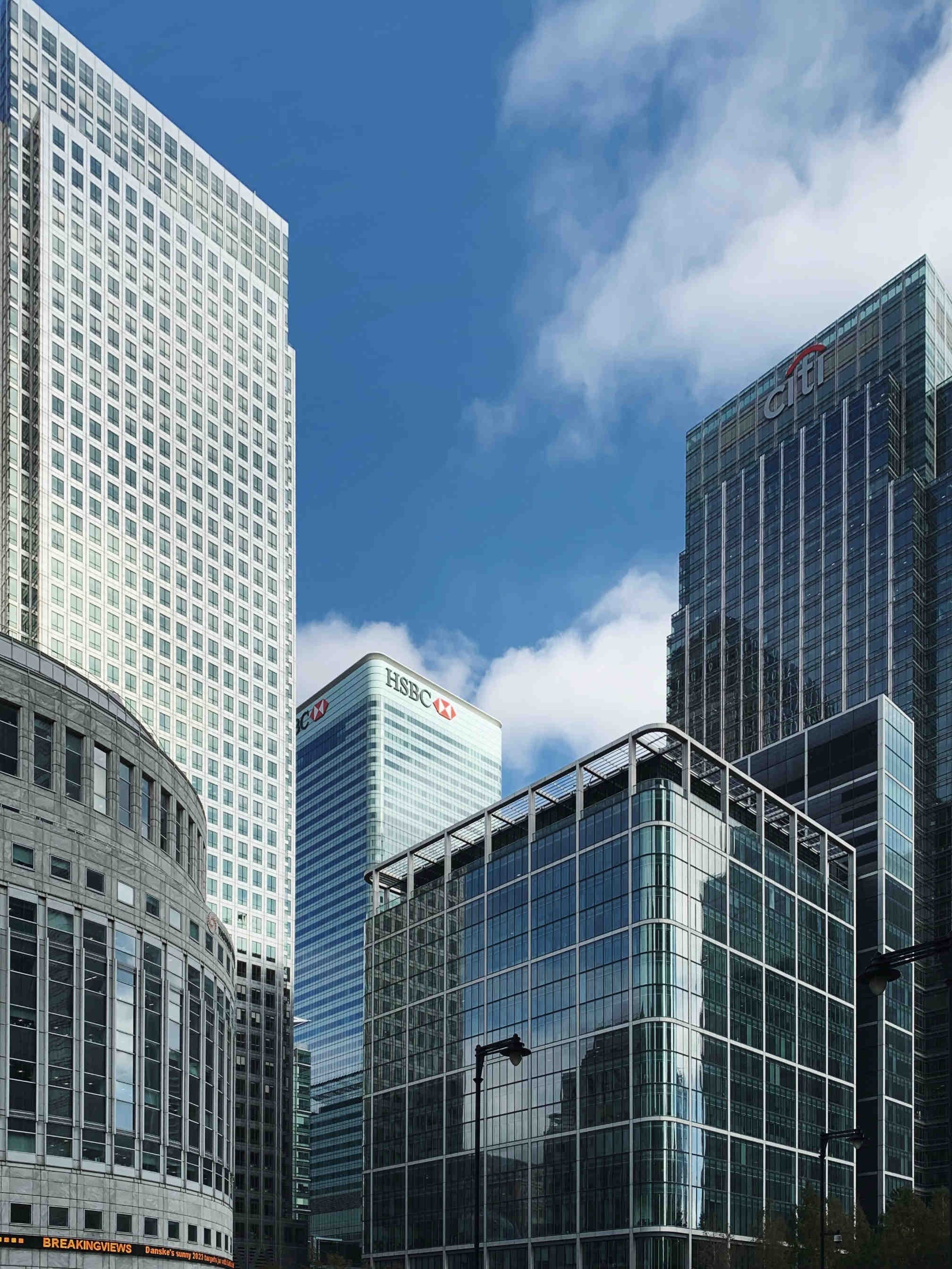 Canary Wharf, London's business and financial centre