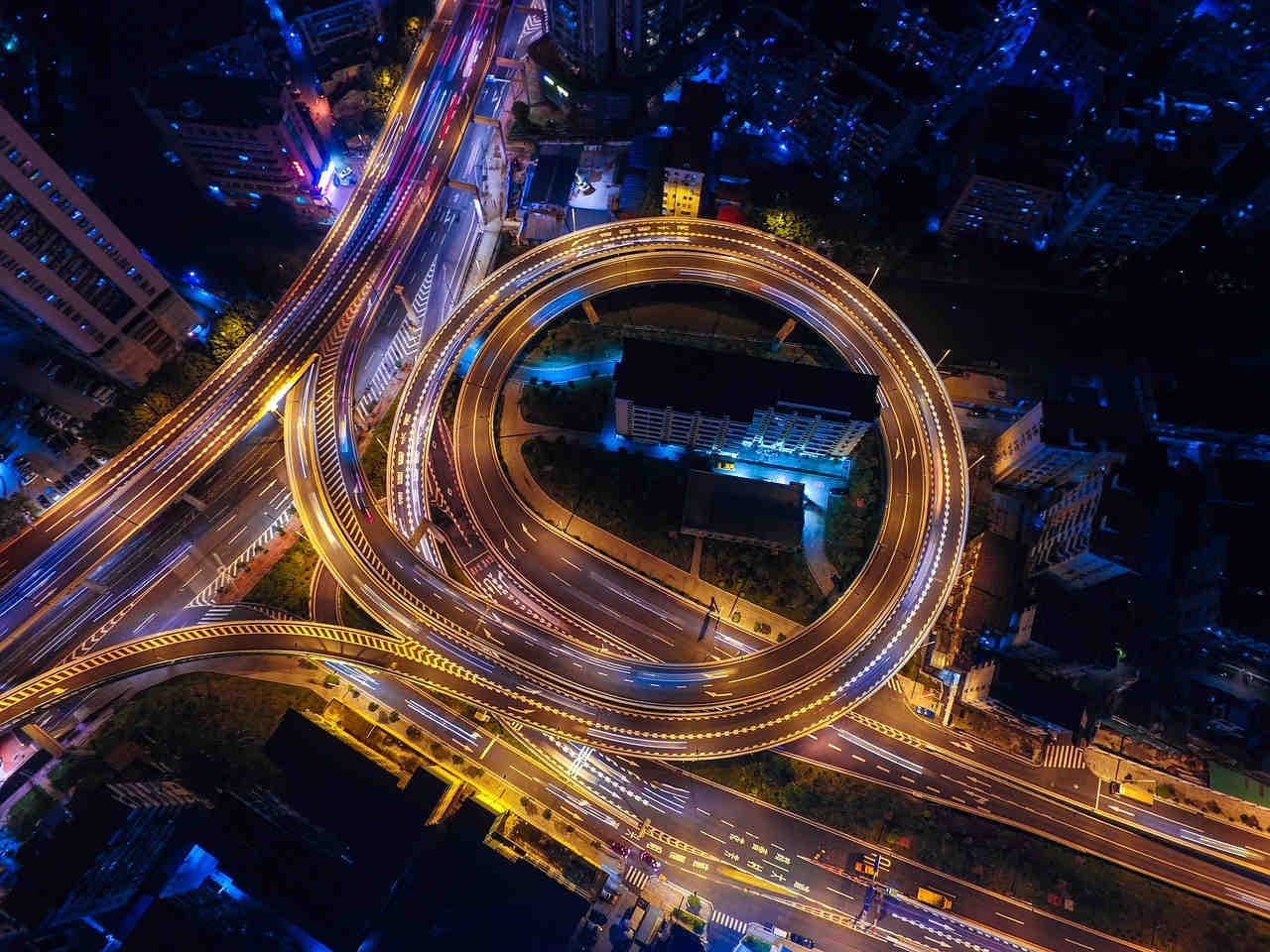 lumières artificielles autouroute