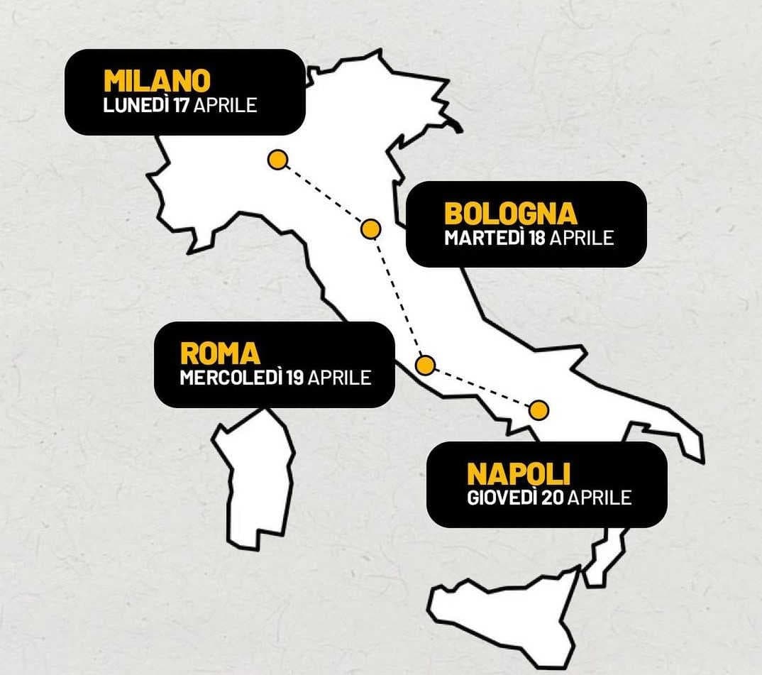 tappe tour sostenibilità