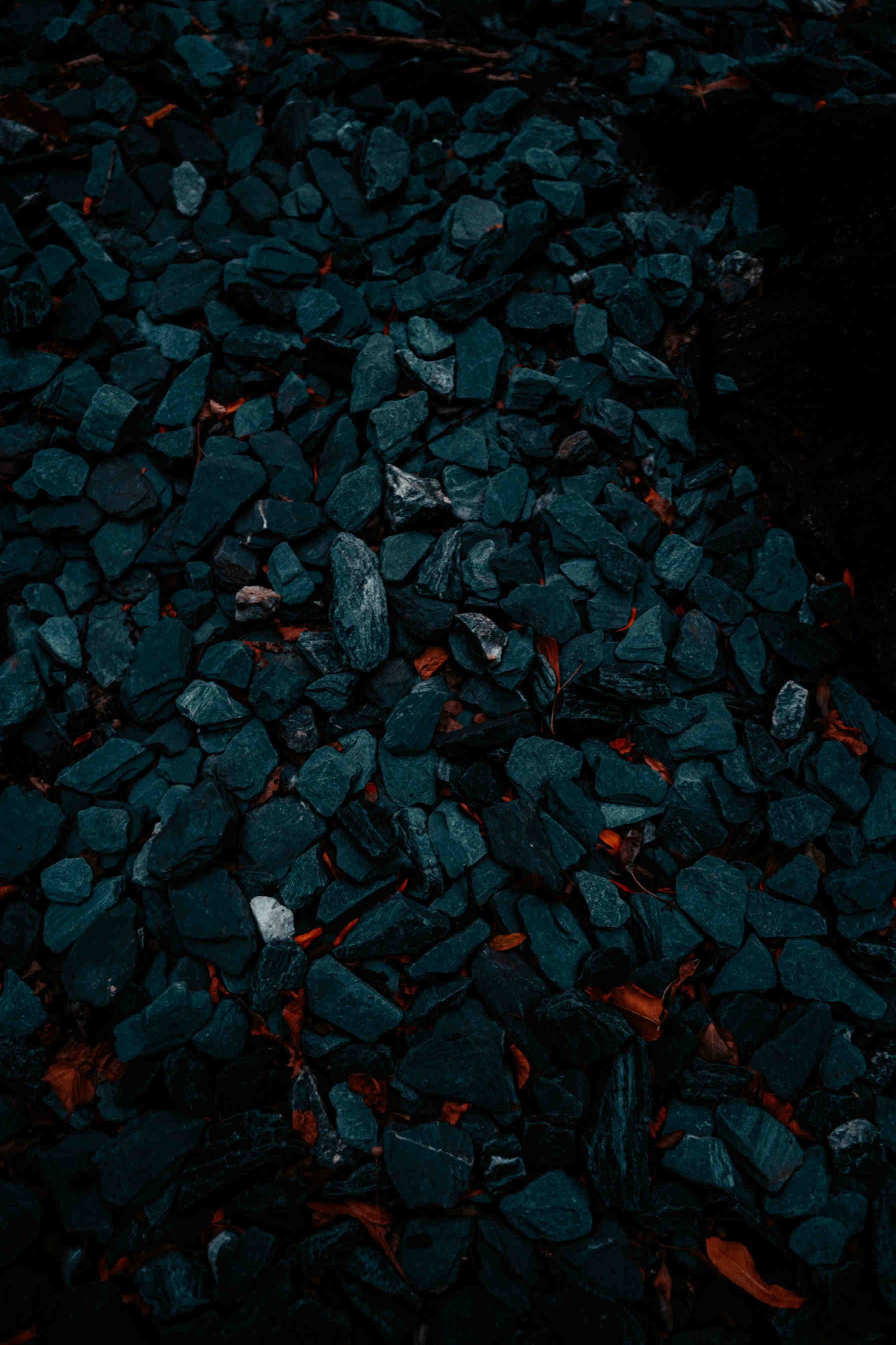Hot coal in flames