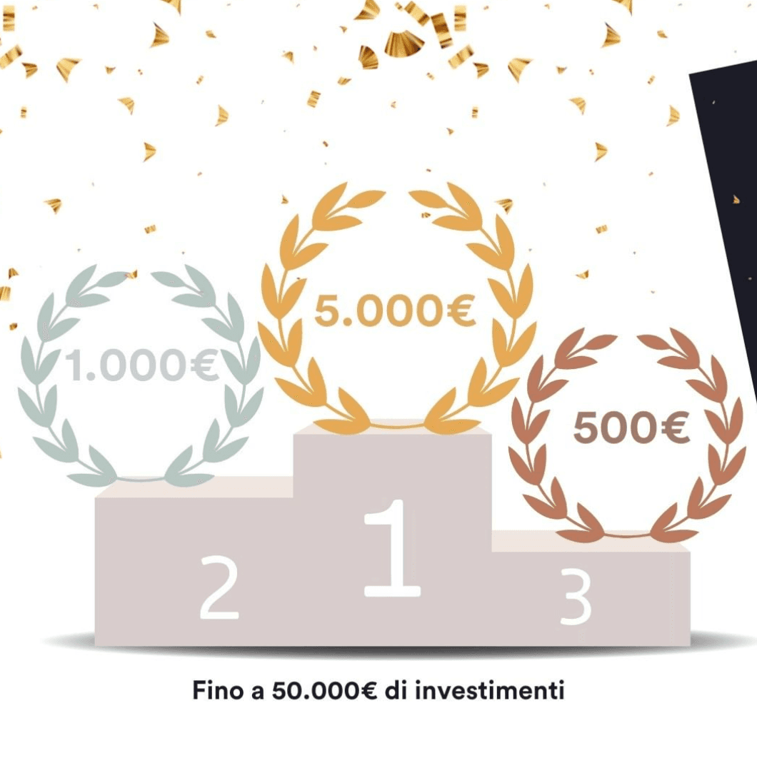 I tre finalisti premiati in ordine di classifica da 3Bee