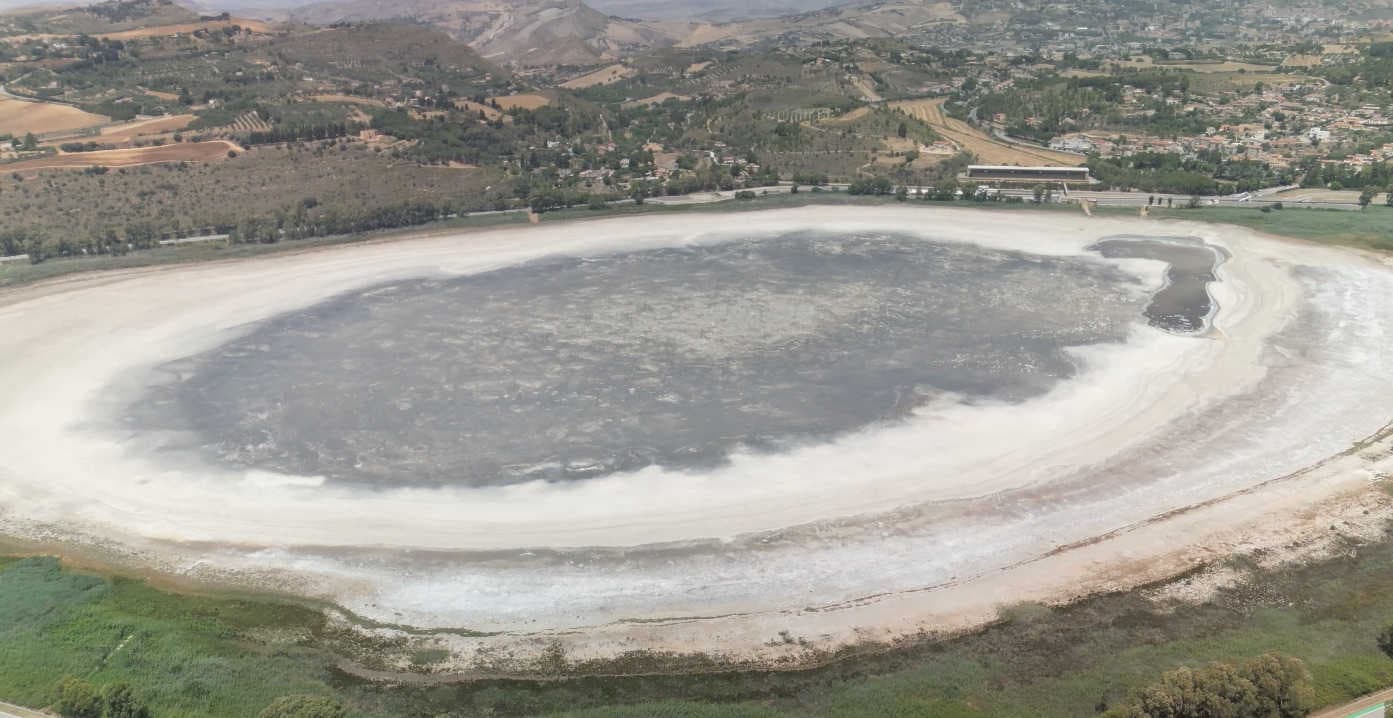Siccità: scompare il lago di Pergusa in Sicilia