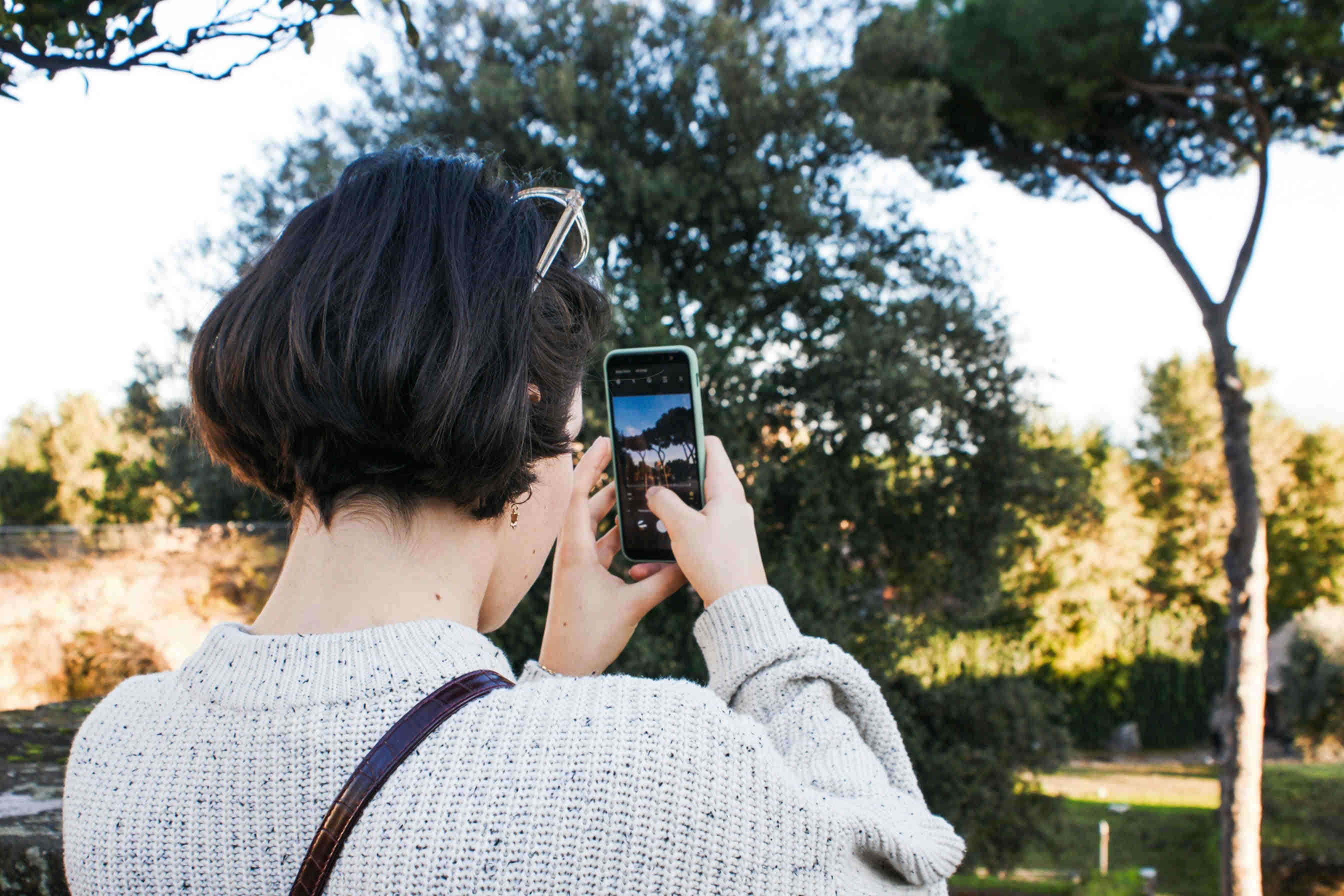 smartphone foto albero